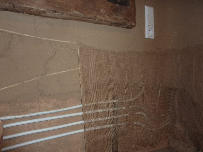 Wandheizung im Lehmputz
